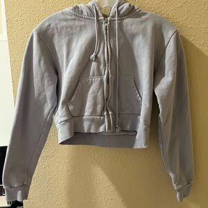 Brandy Melville Cropped Zip-up Jacket